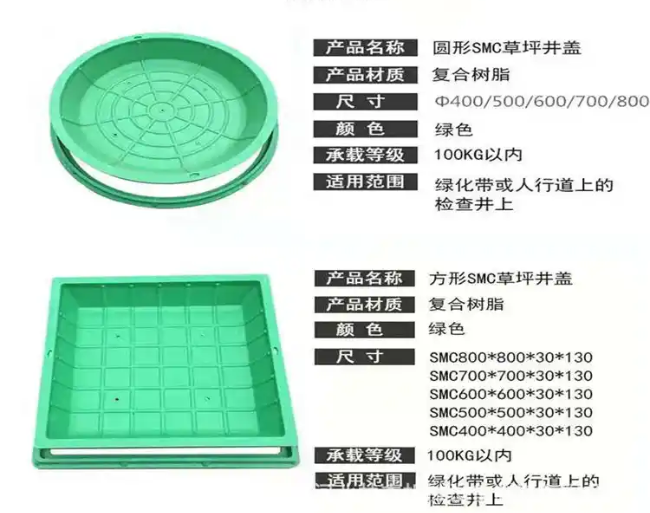 沁园街道树脂复合种植井盖展示